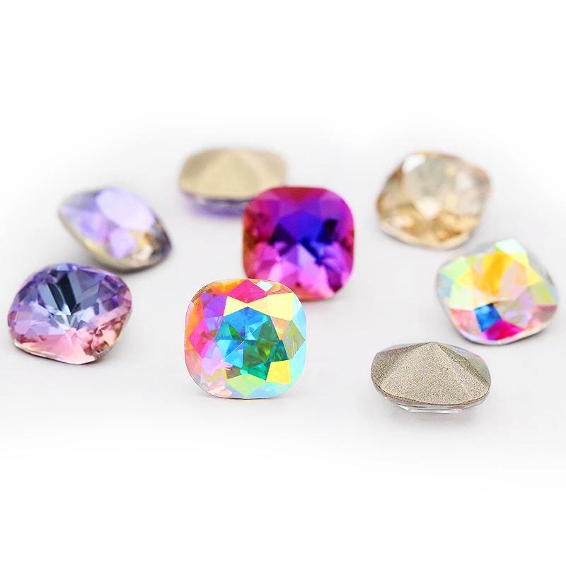 

Other K9 Crystal 8 Mm 10 12 Classicial Fat Square Pointed Back Glass Rhinestone High Quality