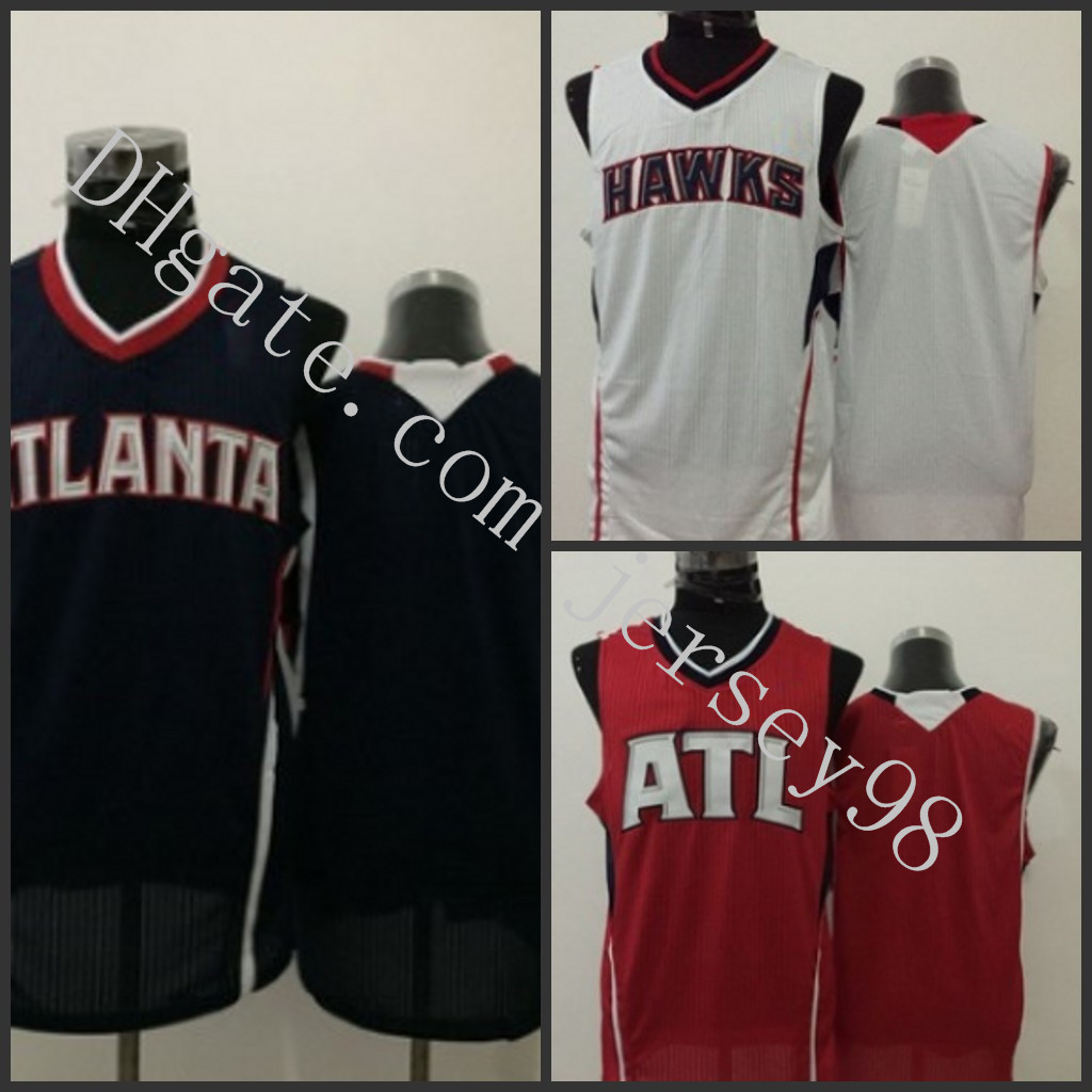 

AtlantaHawksmen customized Blank retro BasketballJersey