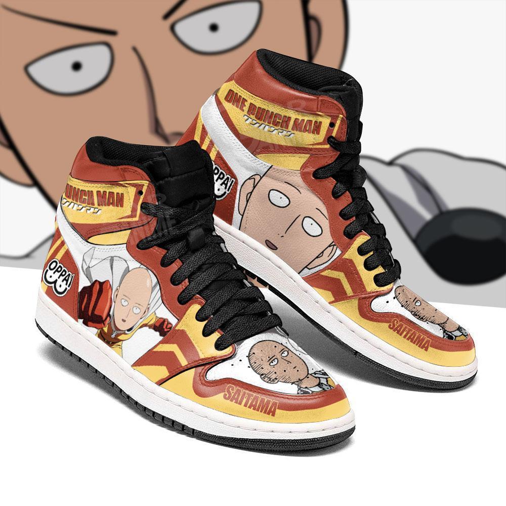 

One Punch Man Sneakers Saitama Funny Face Custom Sho, Others