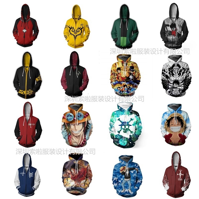 

Pirate king series 3D sweater print hooded Pullover cartoon cosplay