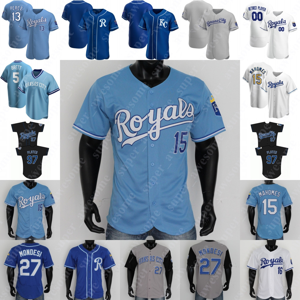 

Bo Jackson Jersey George Brett Patrick Mahomes Frank White Mike Sweeney Whitey Herzog Bob Lemon Harmon Killebrew Gaylord Perry Alex Gordon Yordano Ventura, White flex base