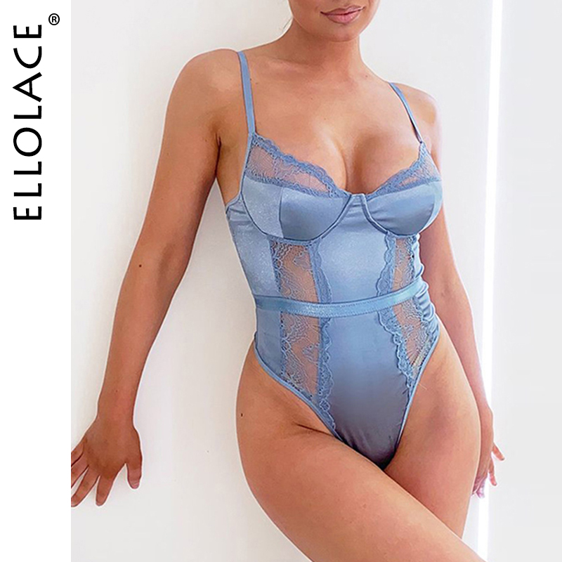 

2021lace bodysuit women overalls for women bodycon bodysuit underwear patchwork rompers bodys for women wholesale, Black;white