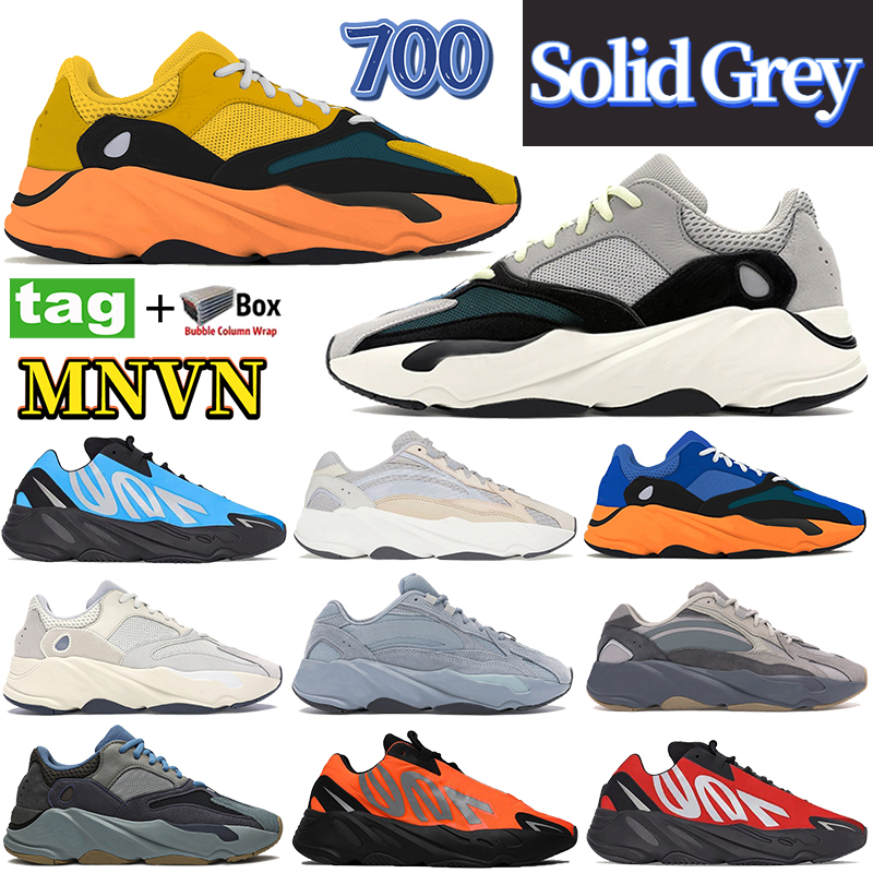 

With box Solid Grey 700 mens womens running shoes Runner Enflame Amber Sun Bright Carbon blue Inertia reflective sneakers Phosphor Bone Trainers, Bubble wrap packaging