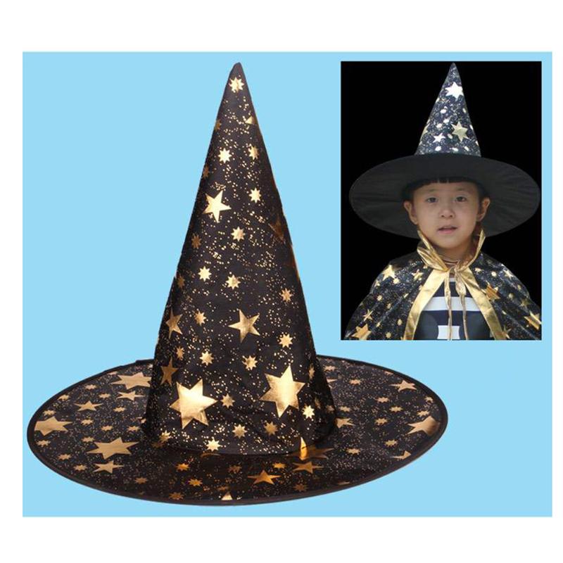 

Party Hats 4 Pcs Witch Hat Fashion Star Magician Cosplay Prop