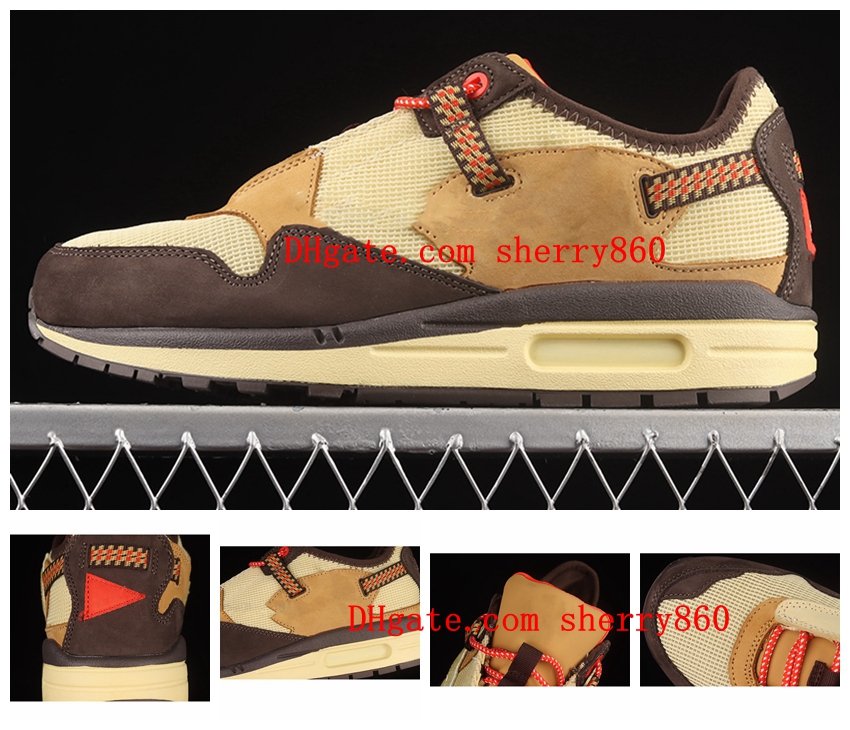 

Travis Scoot x Running Shoes Whith Blue Sail Surfaces High Quality Men and Women Trainers Sports Sneaker, Picture 1