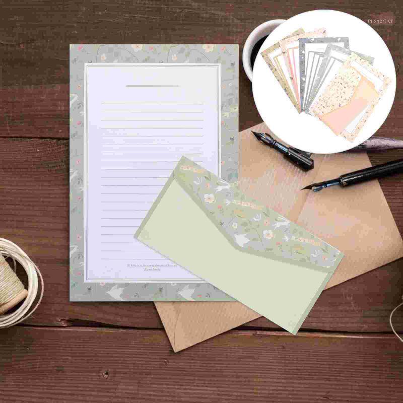 

Gift Wrap 5 Sets Of Chc Flower Printing School Writing Stationery Notepaper Set For Students