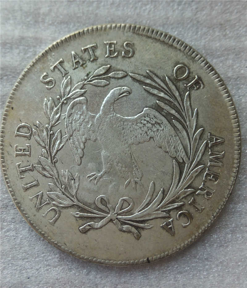 

Draped States Dollar Bust United 1794 Coins Copy Archaize Old Looking US Coins Brass Crafts Whole Sale