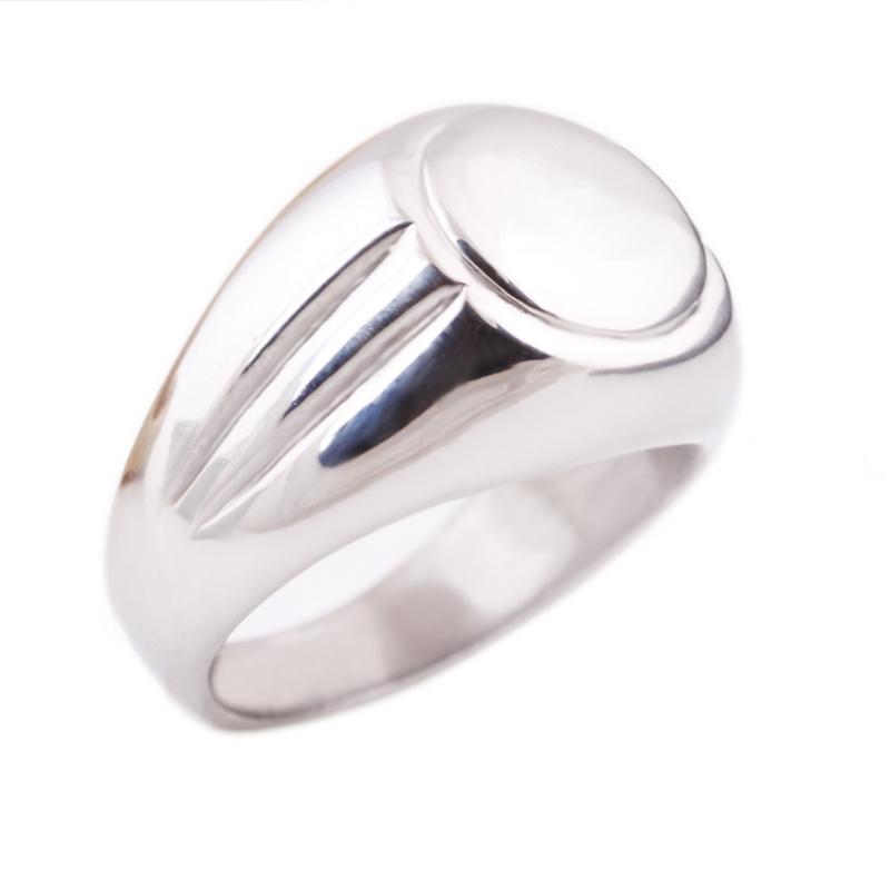 

Cluster Rings High Polished Signet Solid Stainless Steel Man Ring 316L Biker For Men