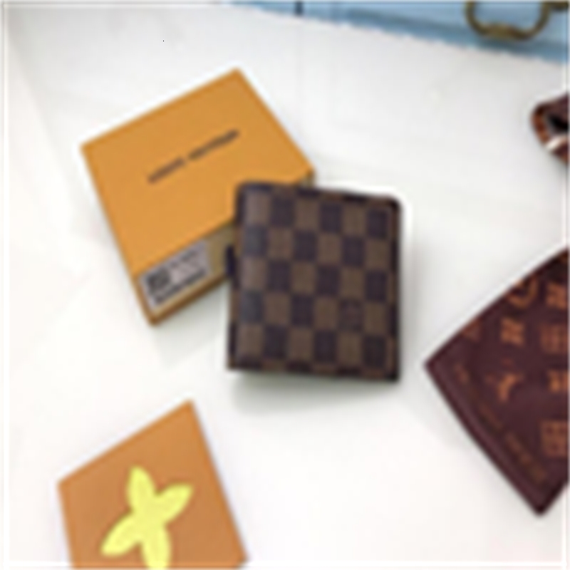 Phone Brand Wallet Designer Luxury Card N60053 Checkers Key Classic Wallet Cases Real Pouches Leather Compact Holders Long Wallets Chain Purse