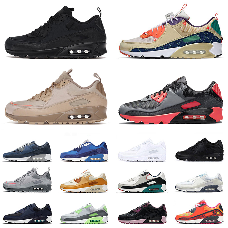 

Men Women 90 90s Big Size Us 12 Designer Running Shoes Surplus Black Day of the Dead Premium Obsidian Blue White Gum Griffey Infrared Sports Sneakers Trainers Eur 36-46, 36-40 pink salt sea glass