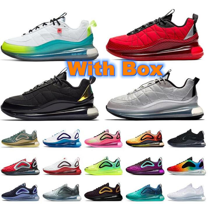 

New 2021 Bubble Pack 720 Running Shoes For Mens Womens ALL Black Volt Be True Aqua Powder Golden Undercover Sports Sneakers Speed Trainers