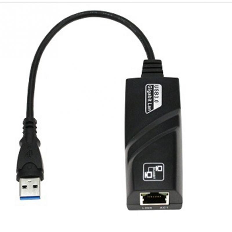 

Wired USB 3.0 To Ethernet RJ45 Hubs LAN (10/100/1000) Mbps Network Adapter Card For PC