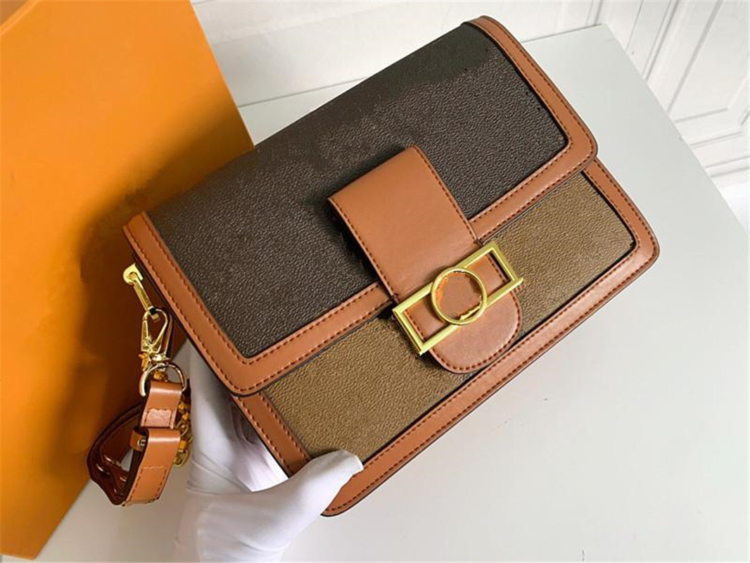 

Dauphine Handbags Women Luxurys Designers Bags 2021 Tote Genuine Leather handbag crossbody Shoulder Bag, Shipping(no send)
