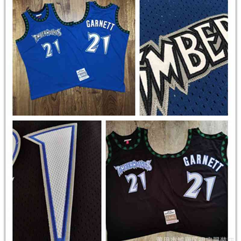 

Secret Embroidered Jersey Timberwolves 21 Garnett basketball suit