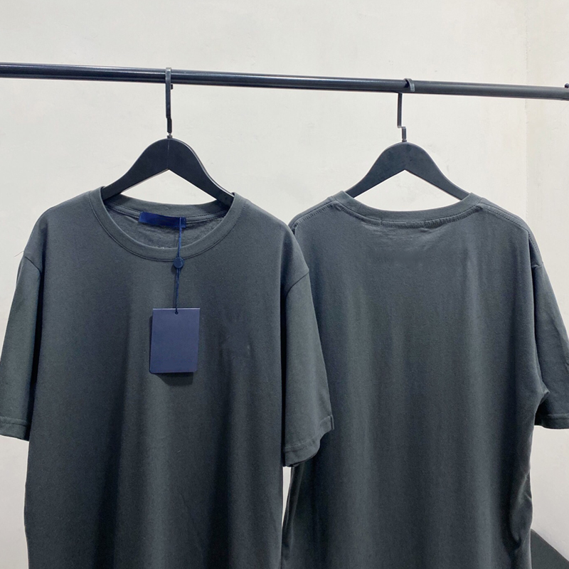 

Spring Summer Tee Luxury Grey Simple Cotton Embroidery Tshirt Women Oversize O-neck Lady Fashion Brand Shirt 85260, White;black