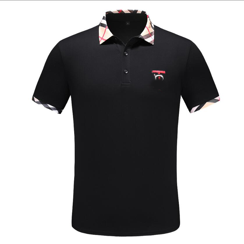 

2021 Mens Designer Polos Brand small horse Crocodile Embroidery clothing men fabric letter polo t-shirt collar casual t-shirt tee shirt tops#22, Black