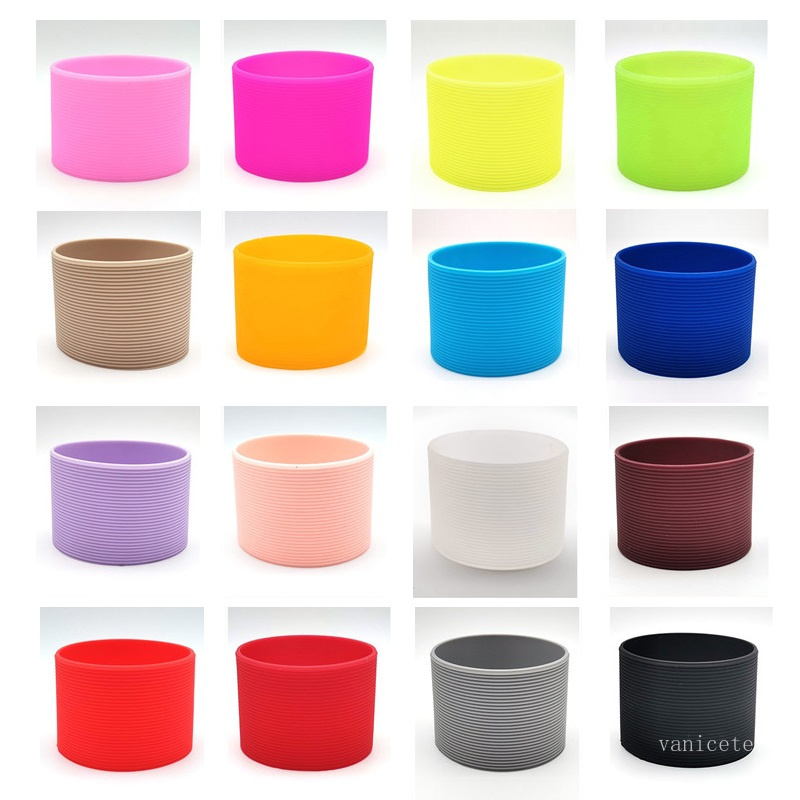 

Multi-color Non-slip Drinkware Tool Silicone Anti-scalding cup sleeve anti slip insulation Cups Holder water mug protective cover T9I001312