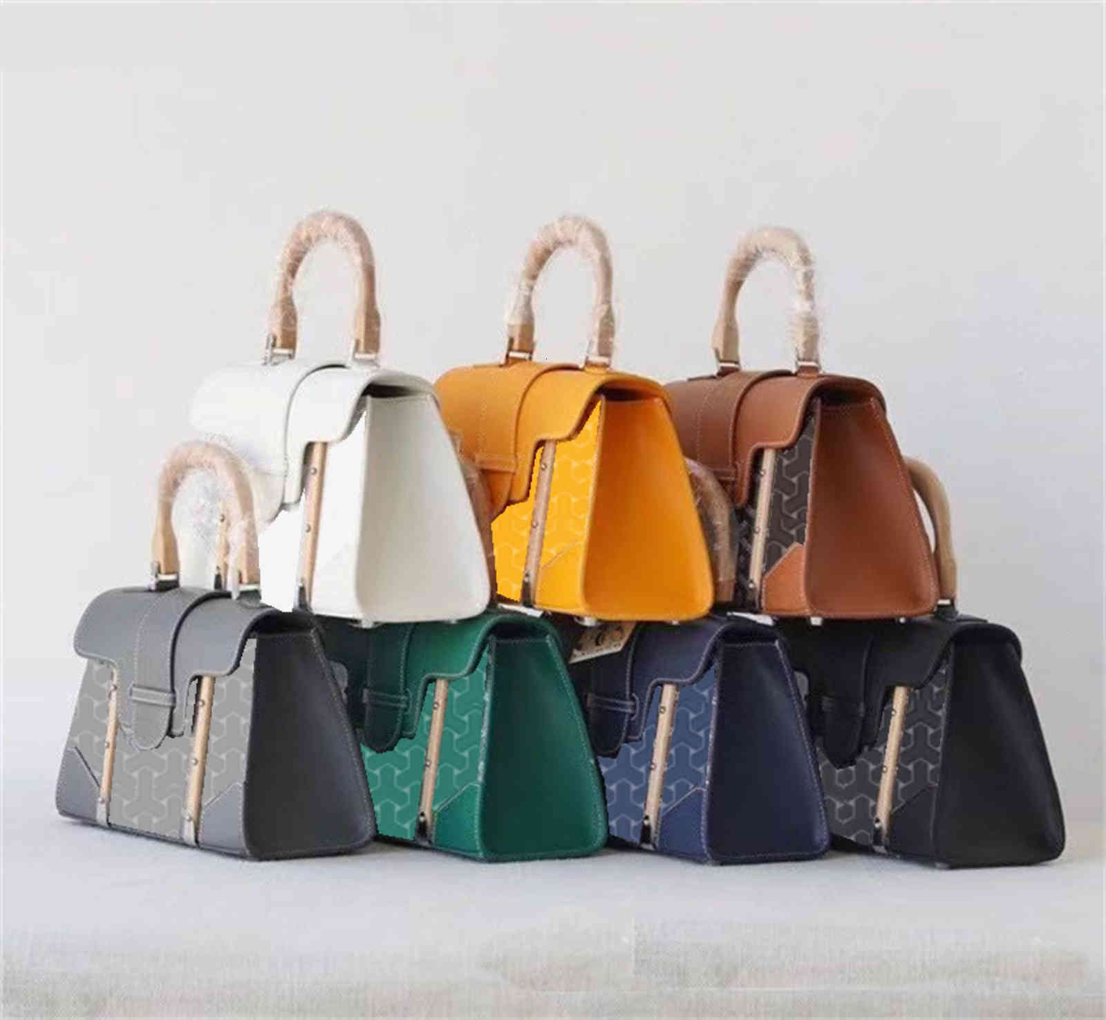 

Bags dog tooth VIP goya. Saigon Bag wooden handle handbag printed single Shoulder Messenger Chaobao women's Box 28cm
