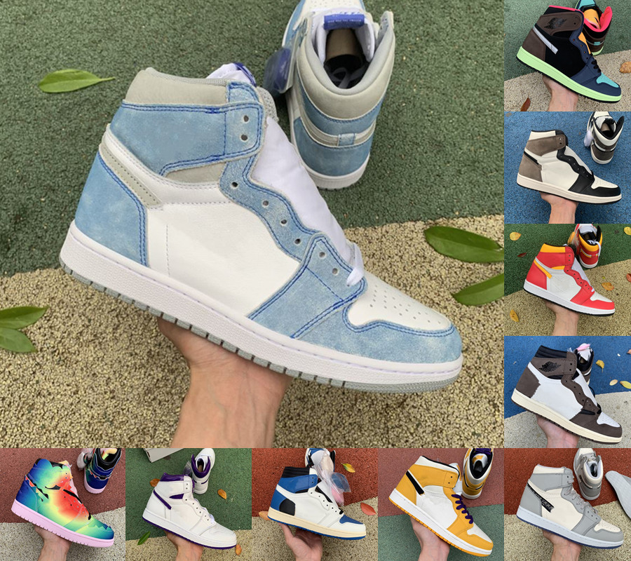 

Jumpman Travis Fragment 1 men women basketball shoes J Balvin University Blue Hyper Royal Shadow 2.0 mens sneakers Light Fusion Red Dark Mocha Bio Hack trainer shoe, Fearless