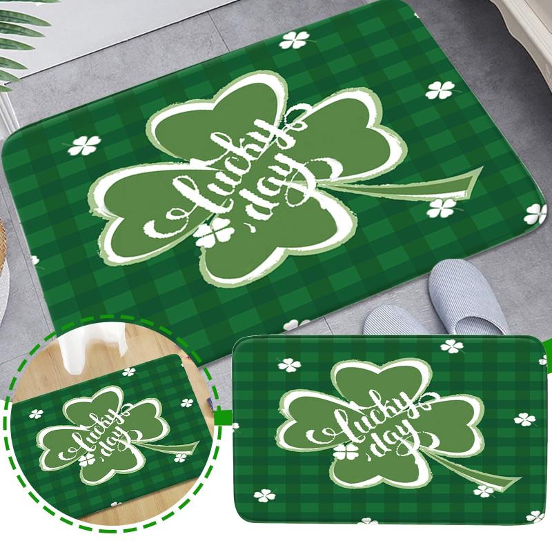 

St. Patrick's Day Welcome Doormats Home Carpets Decor Carpet Living Room Soft Toilet Floor Hair Rugs For