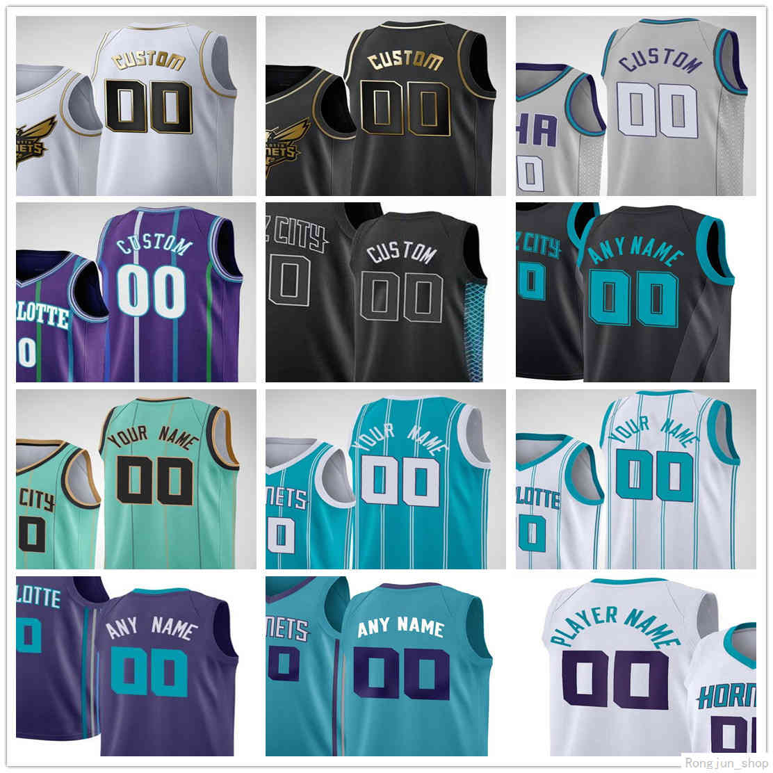 

Custom Printed LaMelo 2 Ball Gordon 20 Hayward Miles 0 Bridges 3 Terry Rozier III Devonte 4 Graham Men Woman Kids Youth Basketball Jerseys, As picture