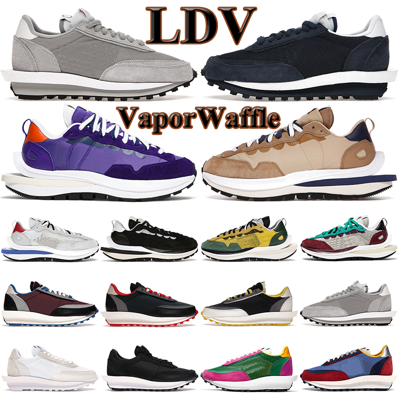 

hotsale ldv waffle vaporwaffle mens running shoes pegasus Fragment LDWaffle Dark Iris Sesame Noir Sail Platinum outdoor trainers sneakers walking jogging, Clot cool grey