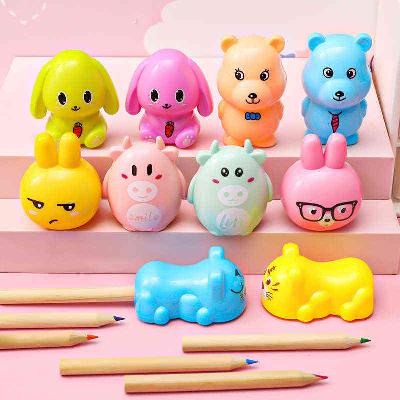 

Pencil sharpener cute cartoon animal children's stationery student office supplies