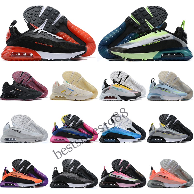 

2090 mens running shoes Wolf Grey Volt Pure Platinum Photon Dust Navy Magenta Duck Camo Brushstroke Black Anthracite 2090s men women trainers sports sneakers 36-45, Color 1