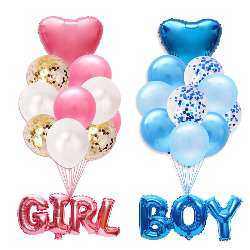 

Party Decoration 10pcs Mixed Balloon Its A Girl Boy Baby Shower Decorations Kids Birthday Supplies Babyshower Gender Reveal Baptism Game
