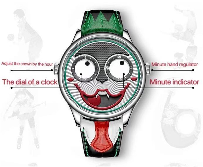 

Top luxury military fashion sports watches men's clown designer watches men's casual watches, Slivery;brown