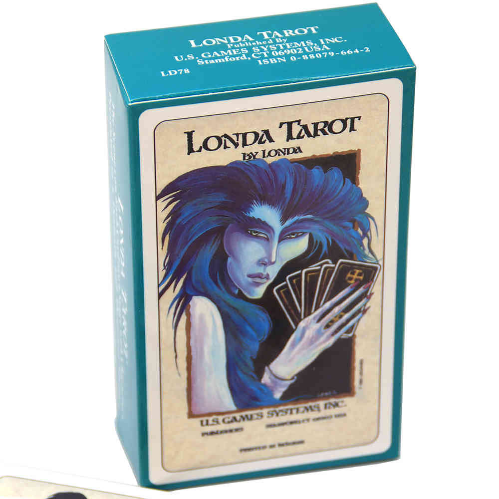 Londa Tarot Out of Print Beautiful 78 Cards Highly Stylized Unique Spiritually Influenced Deck Card Game with Guidebook OFP saleOWGL-image-735786518