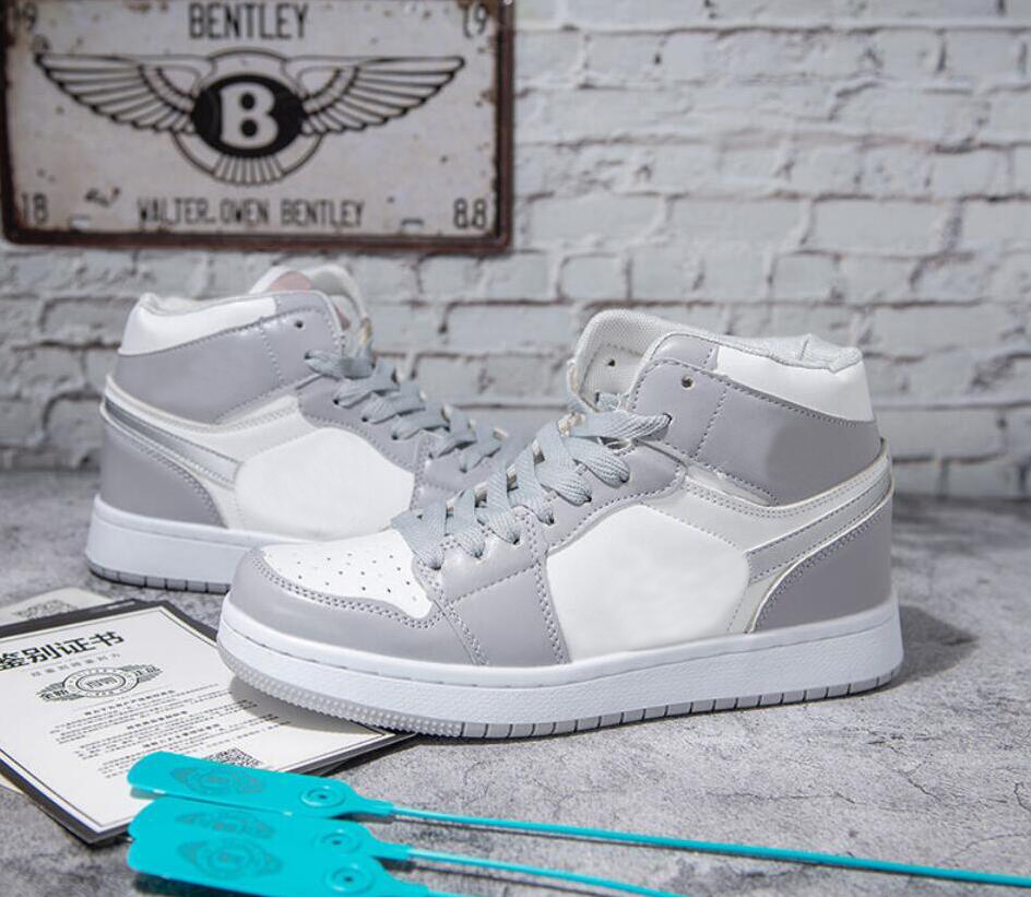 

Top Quality University Blue 1 1s Basketball Shoes Mens Women High OG co.JP Japan Tokyo 'Neutral Grey' Silver