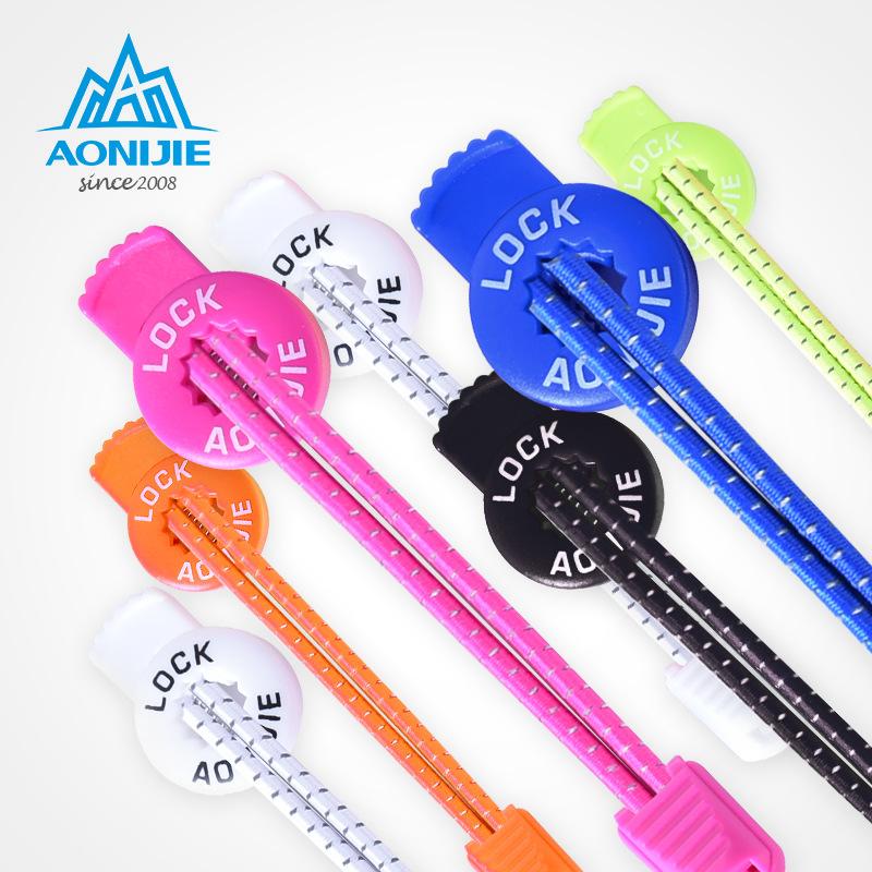 

E4055 Reflective Kids Adults One Pair Elastic No Tie Shoe Laces Lock Lace For Sneakers Boots Running Marathon Hiking Outdoor Gadgets