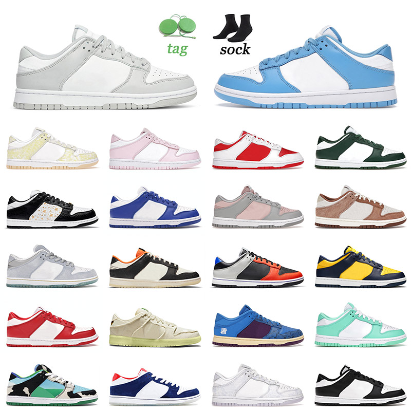 

2021 Arrival SB Dunk Shoes Mens Women Unc Grey Fog Black White University Red Laser Orange Mummy Dunks Low Off Casual Skate Designer Sneakers 36-45, C12 barely green 36-40