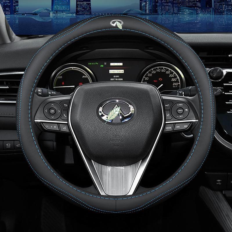 

Steering Wheel Covers Car Cover For Infiniti FX35 Q50 Q30 ESQ QX50 QX60 QX70 EX JX35 G35 G37 Breathable Styling Accessories