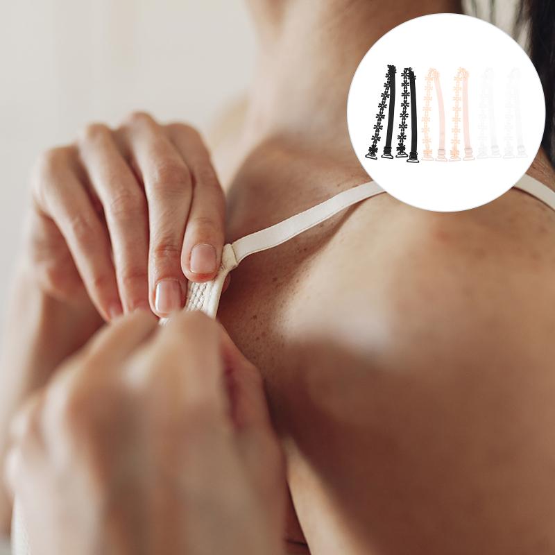 

Underpants 3 Pairs Underwear Shoulder Straps Anti-slip Flower Slings, Black;white