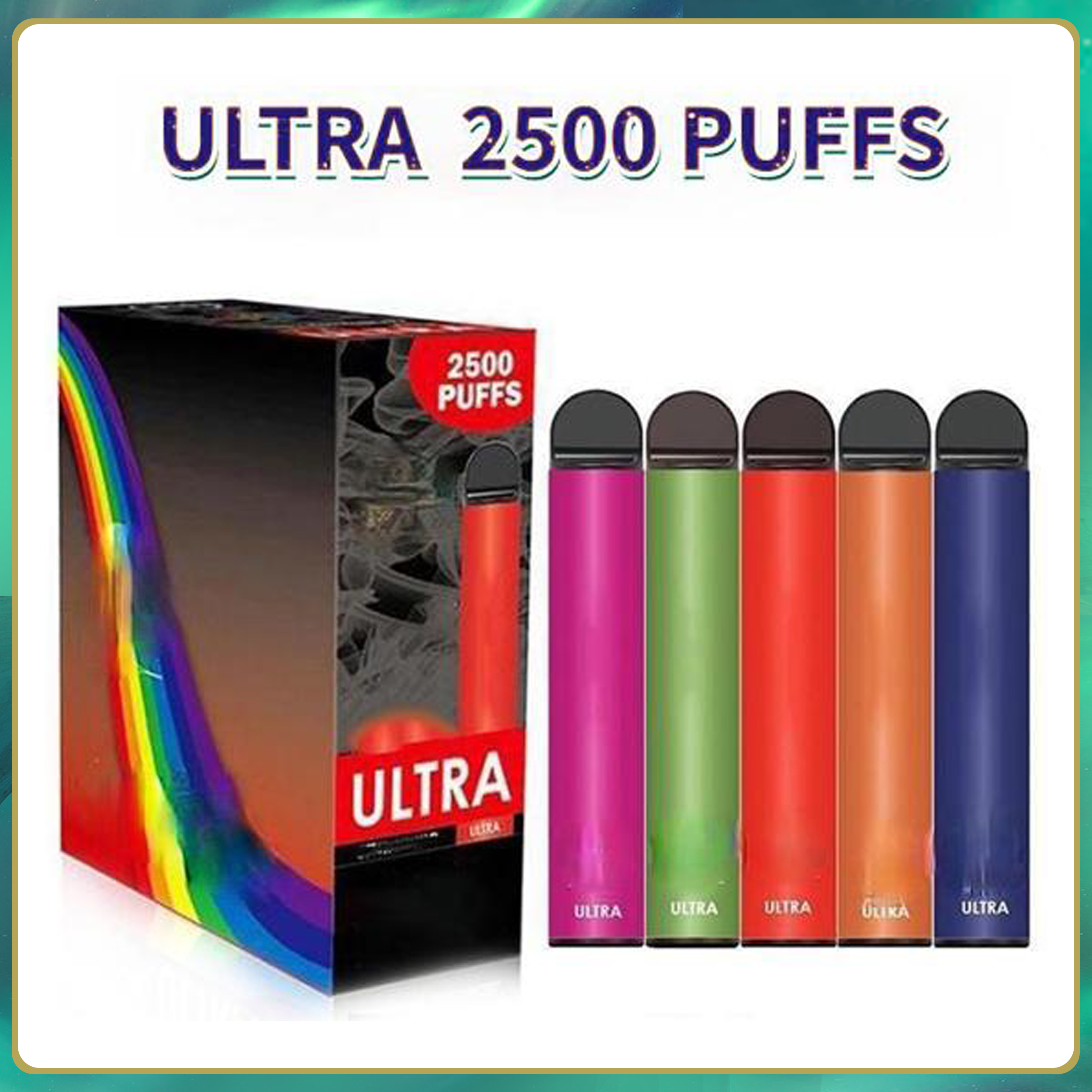 

Ultra 2500 Puffs Disposable cigarette Vape Device 850mah Battery 8ml Cartridge Starter Kit Vs Infinity Fumed Fast Ship