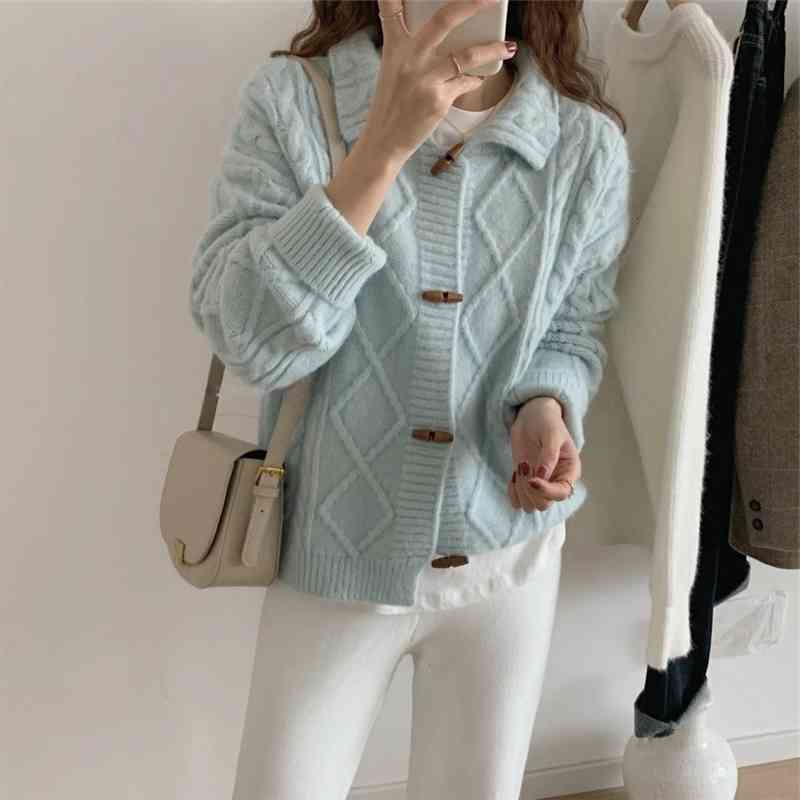 

women's sweaters autumn women clothes oversize womens sweaters vintage autumn released winter cardigan mesh sweater maxi button ra81, White;black