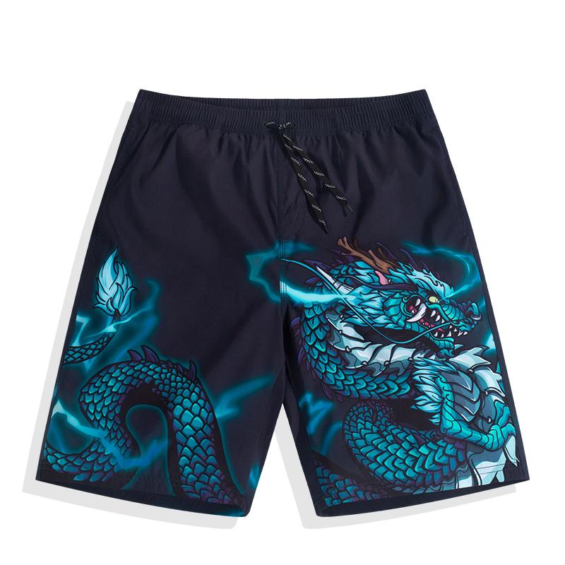 

Mens Shorts Large Men Surfing Board Beach Wear Sun Protect Casual Homme Anime Swimsuit Bermudas Man Summer Clothes, Blue