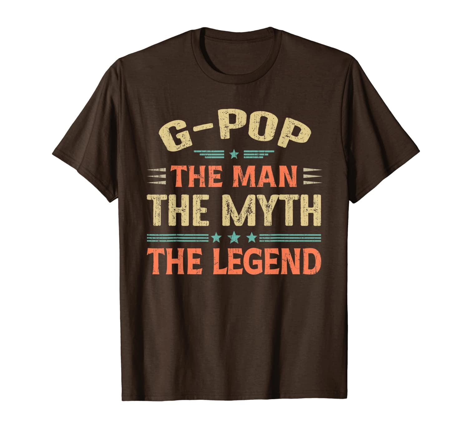 

vintage g-pop the man the myth the legend father day shirt, White;black