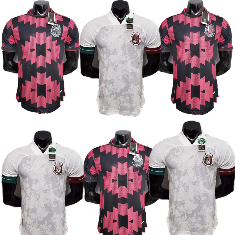 

Player Version 2021 Mexico Soccer Jersey National Red White 20 21 CHICHARITO LOZANO GUARDADO CARLOS VELA RAUL Football Shirts, Black