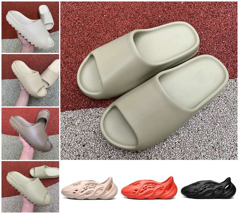 

Foam Runner Summer Desert sand plat-forme Fashion shoes sandals Triple Black Bone White Green Platform Sandal resin Dark Blue Brown Men Women Slippers, A-d003