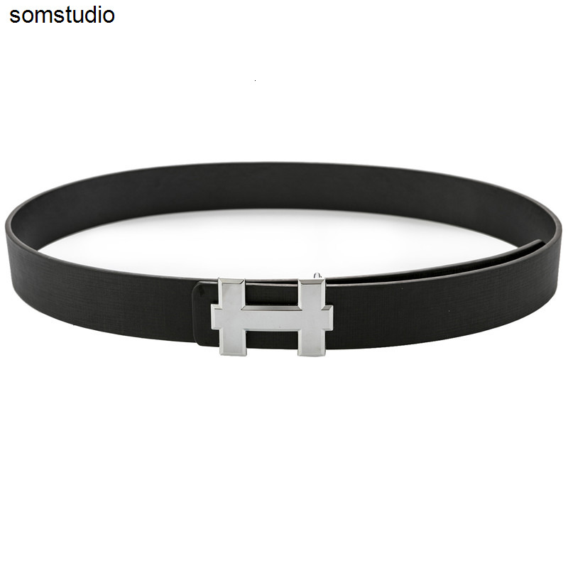 

Fashion belt Genuine Leather Men Belt High Quality H Smooth Buckle Mens Belts For Women belt Jeans Cow Strap Gifts for men/women, Red