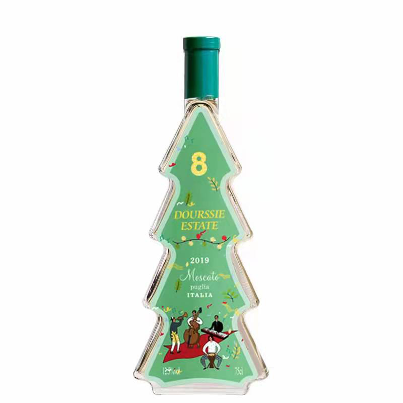 

Transparent glass creative wine bottle Christmas bottle, Customized