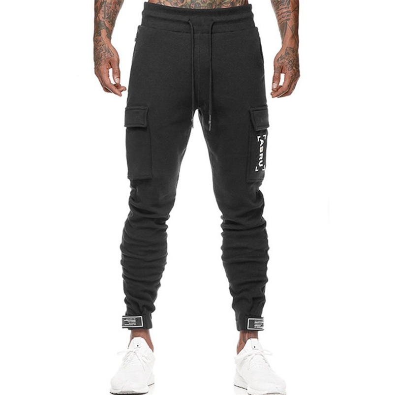 

ASRV Men's Track Pants Harajuku Letter Printed Casual Gym Running Trousers Man Hip Hop Jogging Little Feet Tactical 210715, Black