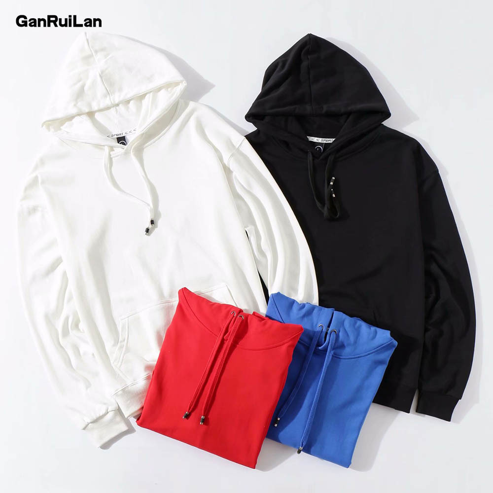 

Warm Cotton Hoodies Men Sweatshirts Spring Autumn Solid White Color Hip Hop Streetwear Hoody Man's Clothing LS-908 210518, Color7