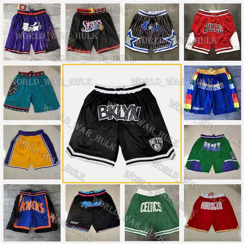 

Brooklyn 2021 Nets Basketball Shorts Just Seattle SuperSonics don Toronto Philadelphia Raptors 76ers Detroit Phoenix Pistons Suns, Black;blue