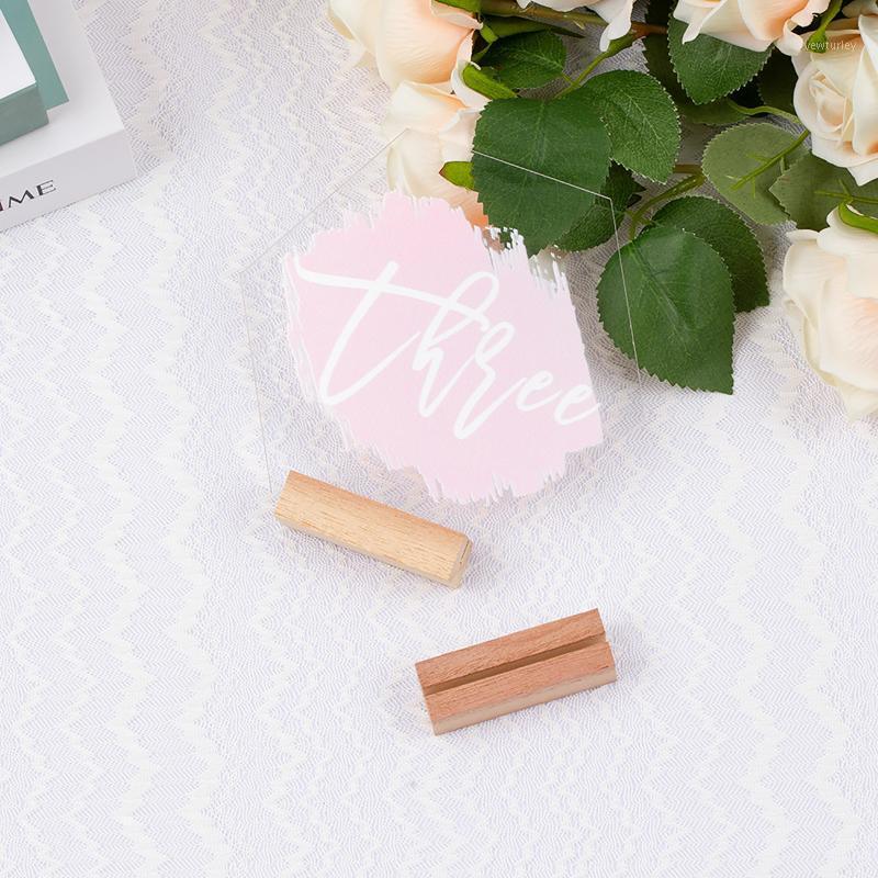 

Party Decoration Hexagon Acrylic Table Numbers,Wedding Decor,Wedding Numbers With Holders,Color Sign
