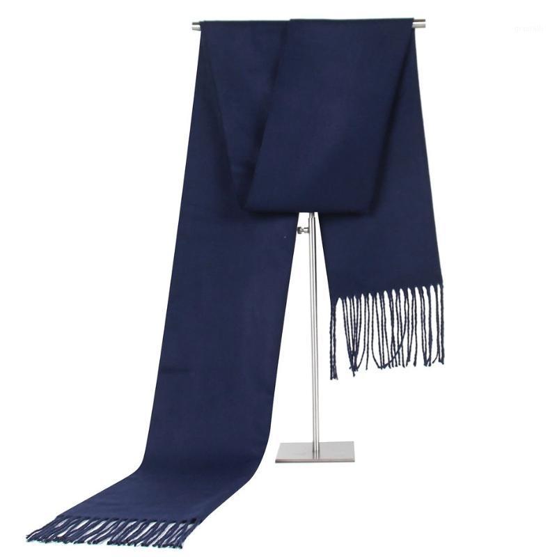 

Scarves 2021 Cashmere Man Solid Scarf Winter Warm Knitted Shawl And Wraps Bandana Long Female Foulard Thick Blanket, Blue;gray