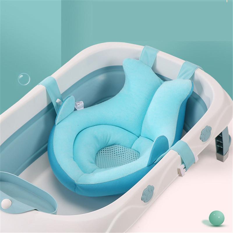 

Bathing Tubs & Seats Born Baby Bath Pad Non-Slip Bathtub Mat For Infant Shower Safety Security Soft Seat Body Support Portable Air Cushion
